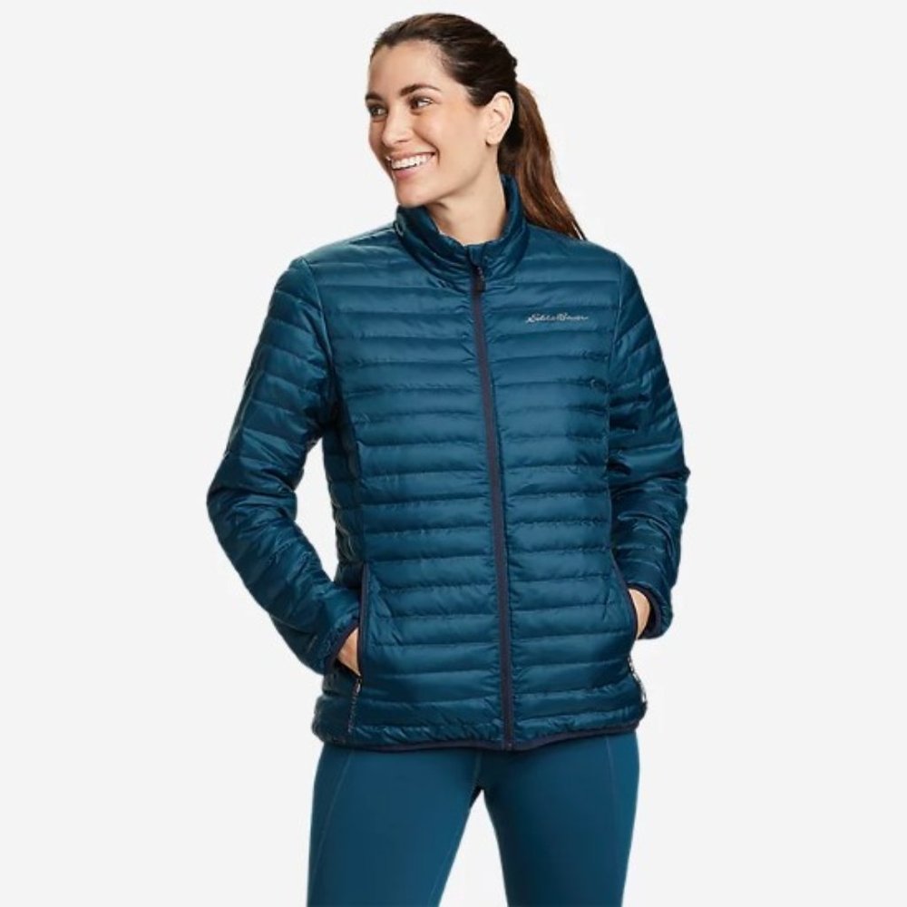 Nearly New! Women's Small Peacock Blue 650-fill Microlight Down Puffer Jacket